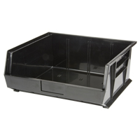 Stack & Hang Bin, 16-1/2" W x 7" H x 14-3/4" D, Black Oxford Builders Supplies Inc
