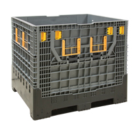 Contenant de vrac pliable, 47,2" lo x 39,4" la x 39,4" h, Gris Oxford Builders Supplies Inc