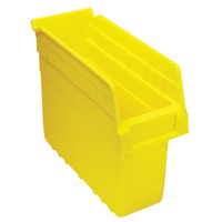 Store-Max Shelf Bins, 4-3/8" W x 8" H x 11-5/8" D, Yellow, 44 lbs. Capacity Oxford Builders Supplies Inc