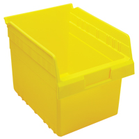 Store-Max Shelf Bins, 8-3/8" W x 8" H x 11-5/8" D, Yellow, 44 lbs. Capacity Oxford Builders Supplies Inc