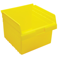 Store-Max Shelf Bins, 11-1/8" W x 8" H x 11-5/8" D, Yellow, 44 lbs. Capacity Oxford Builders Supplies Inc