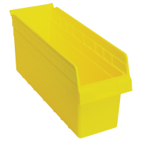 Store-Max Shelf Bins, 6-5/8" W x 8" H x 17-7/8" D, Yellow, 56 lbs. Capacity Oxford Builders Supplies Inc