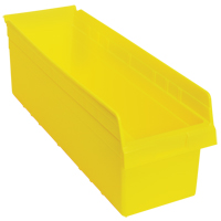 Bacs pour &eacute;tag&egrave;re Store-Max, 8-3/8" la x 8" H x 23-5/8" p, Jaune, Capacit&eacute; 68 lb Oxford Builders Supplies Inc