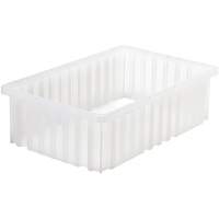 Divider Box&reg; Container, Plastic, 16.5" W x 10.875" D x 5" H, Grey Oxford Builders Supplies Inc