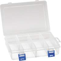 Boîte &agrave; compartiments en plastique, 5,5" la x 7,75" p x 1,75" h, 8 compartiments Oxford Builders Supplies Inc