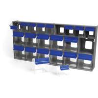Tilt Bins Unit, 23-5/8" W x 3-5/8" D x 11-1/6" H, 21 Drawers Oxford Builders Supplies Inc