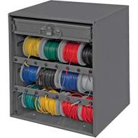 Armoire d'entreposage pour fil et borne, Acier, 1 tiroirs, 15-9/16" x 11-7/8" x 16-3/8", Gris Oxford Builders Supplies Inc