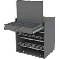 Armoire d'entreposage pour fil et borne, Acier, 1 tiroirs, 15-9/16" x 11-7/8" x 16-3/8", Gris Oxford Builders Supplies Inc
