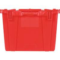 FP243C FliPak Nestable Tote, 26.9" x 16.9" x 12.1", Red Oxford Builders Supplies Inc
