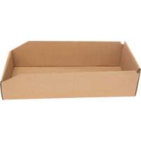 Boîtes profondes en carton ondul&eacute;, 7-3/4" la x 17-1/4" p x 4-1/2" h, Beige Oxford Builders Supplies Inc