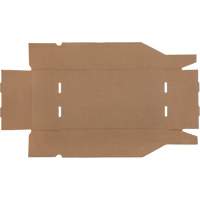 Boîtes profondes en carton ondul&eacute;, 9-3/4" la x 17-1/4" p x 4-1/2" h, Beige Oxford Builders Supplies Inc