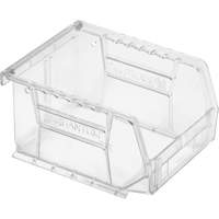 Crystal Clear Ultra Bins, 4-1/8" W x 3" H x 5-3/8" D, Clear Oxford Builders Supplies Inc