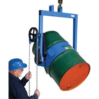 Drum Lifters - Geared Tilted, 55 US gal. (45 Imperial Gal.) Drum Size, 800 lbs./363 kg. Cap. Oxford Builders Supplies Inc