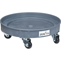 Leak Containment Drum Dolly, 24.25" dia. X 7.625" H, 1.5 US Gal. Spill Cap. Oxford Builders Supplies Inc