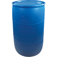Polyethylene Drums, 55 US gal (45 imp. gal.), Closed Top, Blue Oxford Builders Supplies Inc