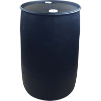 Polyethylene Drums, 55 US gal (45 imp. gal.), Closed Top, Black Oxford Builders Supplies Inc