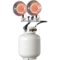 Double Tank-Top Heater, Radiant Heat, Propane, 30000 BTU/H Oxford Builders Supplies Inc