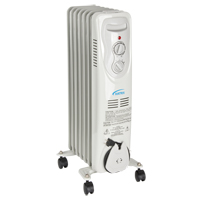 Heater, Oil Filled, Electric, 5120 Oxford Builders Supplies Inc