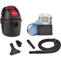 Portable Shop Vacuum, Wet-Dry, 2.5 HP, 2.5 US Gal. (9.5 Litres) Oxford Builders Supplies Inc