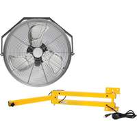 Trousse de ventilateur pour poste de travail industriel avec bras double verrouillable, Industriel, 3 vitesses, Diam&egrave;tre de 18" Oxford Builders Supplies Inc