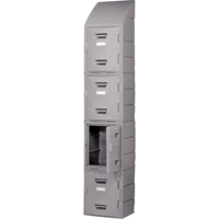 Locker, 15" x 15" x 31", Grey, Assembled Oxford Builders Supplies Inc