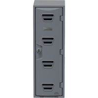 Locker, 12" x 15" x 47", Grey, Assembled Oxford Builders Supplies Inc