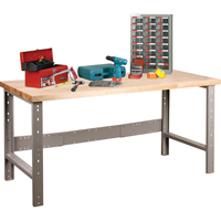 Pre-Designed Workbench, Top & Legs Only, 2500 lbs. Cap., 72" W x 30" D, 34" H Oxford Builders Supplies Inc