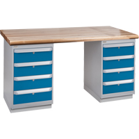 &eacute;tabli pr&eacute;conçu, Deux tiroirs, Cap 2500 lb, 60" la x 36" p, 34" h Oxford Builders Supplies Inc