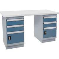 Pre-Designed Workbench, 72" W x 30" D x 34" H, 2500 lbs. Capacity Oxford Builders Supplies Inc