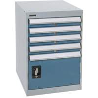 &eacute;tabli sur pi&eacute;destal avec une porte & quatre tiroirs, 4 Tiroirs, 18" la x 21" p x 28" h Oxford Builders Supplies Inc