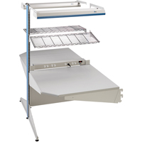 Postes de travail modulaires ergonomiques - Exemples de configurations - A-DC Ajouts de coin &agrave; deux c&ocirc;t&eacute;s, 36" la x 56" p x 84" h, Ajout de coin &agrave; deux c&ocirc;t&eacute;s Oxford Builders Supplies Inc