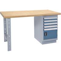 &eacute;tabli robuste, Porte a/combinaison de tiroirs, Cap 1500 lb, 60" la x 36" p, 34" h Oxford Builders Supplies Inc