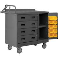 Armoire d'&eacute;tabli mobile avec bacs, Acier Surface Oxford Builders Supplies Inc