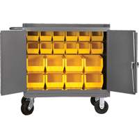 Armoire d'&eacute;tabli mobile avec bacs, Acier Surface Oxford Builders Supplies Inc
