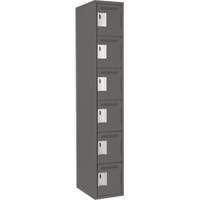 Petits casiers Clean Line, 6 niveaux, 12" x 18" x 72", Acier, Charbon, Rivet (assembl&eacute;) Oxford Builders Supplies Inc