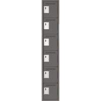 Petits casiers Clean Line, 6 niveaux, 12" x 18" x 72", Acier, Charbon, Rivet (assembl&eacute;) Oxford Builders Supplies Inc