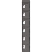 Petits casiers Clean Line, 6 niveaux, 12" x 18" x 78", Acier, Charbon, Rivet (assembl&eacute;) Oxford Builders Supplies Inc