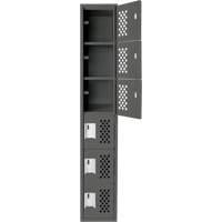 Petits casiers &eacute;conomiques assembl&eacute;s et perfor&eacute;s Clean Line, 6 niveaux, 18" x 72" x 12", Acier Oxford Builders Supplies Inc