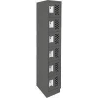 Petit casier perfor&eacute; Clean-Line, 6 niveaux, 15" x 72" x 12", Acier Oxford Builders Supplies Inc