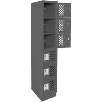 Petit casier perfor&eacute; Clean-Line, 6 niveaux, 15" x 72" x 12", Acier Oxford Builders Supplies Inc