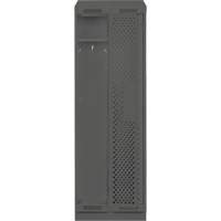 Clean Line Lockers, Bank of 2, 24" x 18" x 82", Steel, Charcoal, Rivet (Assembled), Perforated Oxford Builders Supplies Inc