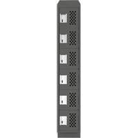 Petit casier perfor&eacute; Clean-Line, 6 niveaux, 15" x 72" x 12", Acier Oxford Builders Supplies Inc