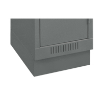 Base en retrait pour casiers &eacute;conomiques Clean Line, 1 Blocs, 4" lo x 12" la x 18" p, Acier Oxford Builders Supplies Inc