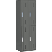 Casiers robustes Concorde, 2 niveaux, Bloc de 2, 24" x 18" x 72", Acier, Charbon, Soud&eacute; (assembl&eacute;) Oxford Builders Supplies Inc