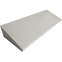 All-Welded Concorde - Heavy-Duty Lockers Sloping Top, 4 Bank, 18" D x 48" W x 6" H, Grey, Steel Oxford Builders Supplies Inc