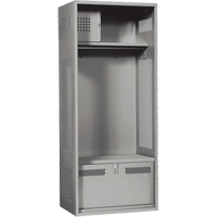 Casier pour &eacute;quipement, Acier, 24" la x 24" p x 72" h, Gris Oxford Builders Supplies Inc