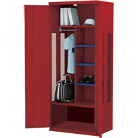 Casier de luxe pour &eacute;quipement, Acier, 36" la x 24" p x 72" h, Rouge Oxford Builders Supplies Inc