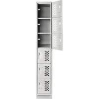 Petit casier perfor&eacute; Clean-Line, 6 niveaux, 15" x 72" x 12", Acier Oxford Builders Supplies Inc