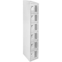 Petit casier perfor&eacute; Clean-Line, 6 niveaux, 15" x 72" x 12", Acier Oxford Builders Supplies Inc