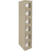 Petits casiers &eacute;conomiques assembl&eacute;s et perfor&eacute;s Clean Line, 6 niveaux, 18" x 72" x 12", Acier Oxford Builders Supplies Inc